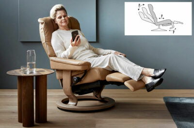 Stressless Sessel Mayfair mit Power, elektrisch verstellbar, mit Lederbezug