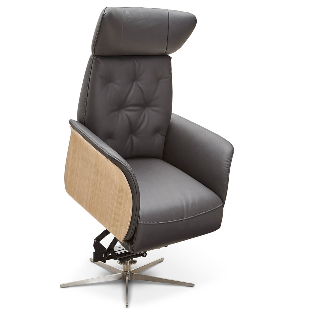 Ledersessel mit elektrischer Aufstehhilfe